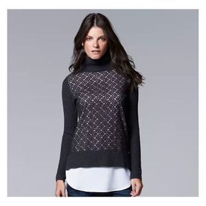 Simply Vera - Vera Wang Lace Sweater